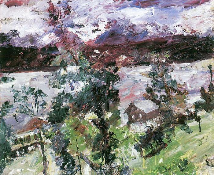 Lovis Corinth Walchensee, Neuschnee France oil painting art